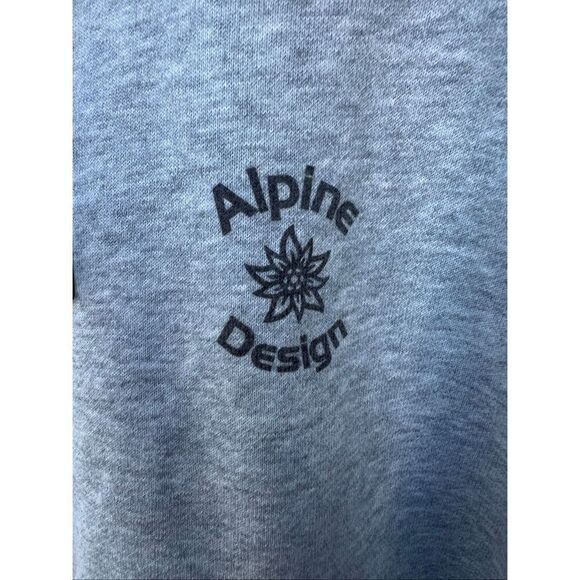 Alpine design women’s Large gray heather hike hoodie pull over SOFT new - Picture 4 of 5